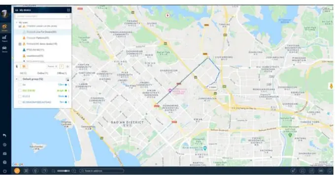 Reporte de distancia recorrida en Protrack